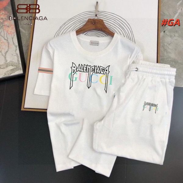 designer,replica,clothing,fake,1:1,lv,luxury,high quality Balenciaga Shorts & Short-Sleeve Suit (609A)