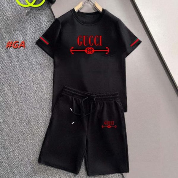 designer,replica,clothing,fake,1:1,lv,luxury,high quality Gucci shorts and short-sleeved suit (5677)