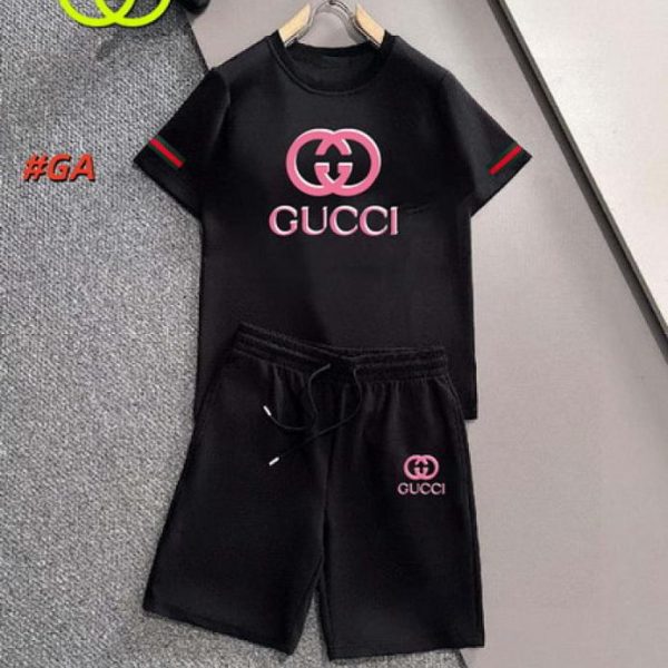 designer,replica,clothing,fake,1:1,lv,luxury,high quality Gucci Shorts & Short-Sleeve Set (8A0D)
