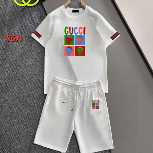 designer,replica,clothing,fake,1:1,lv,luxury,high quality Gucci shorts and short-sleeved suit (AB24)