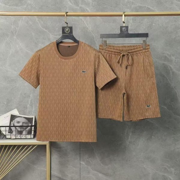 designer,replica,clothing,fake,1:1,lv,luxury,high quality Crocodile shorts and short-sleeved set (5C55)