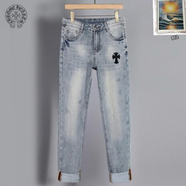 designer,replica,clothing,fake,1:1,lv,luxury,high quality Chrome Hearts Jeans (CFEB)
