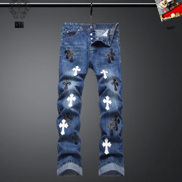 designer,replica,clothing,fake,1:1,lv,luxury,high quality Chrome Hearts Jeans (594D)