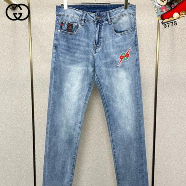 designer,replica,clothing,fake,1:1,lv,luxury,high quality Gucci jeans (C458)