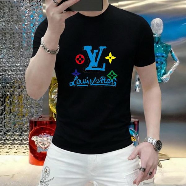 designer,replica,clothing,fake,1:1,lv,luxury,high quality Louis Vuitton Short-Sleeve T-Shirt (E49C)