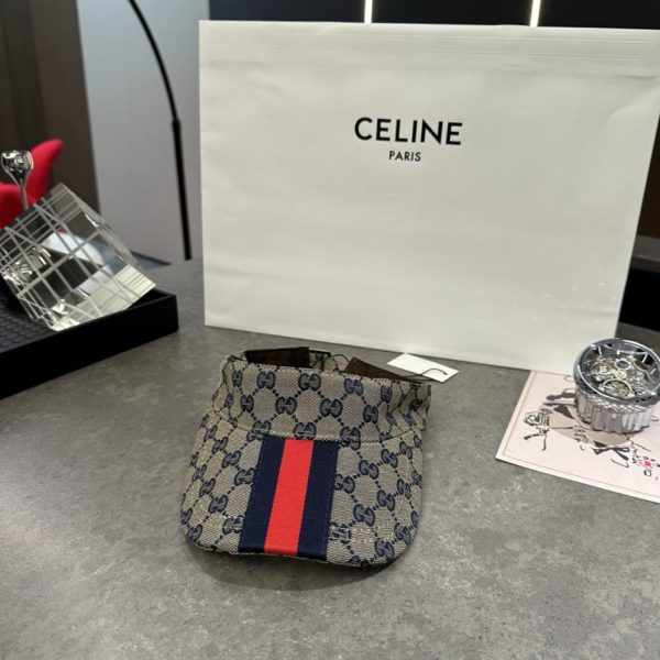 designer,replica,clothing,fake,1:1,lv,luxury,high quality GUCCI classic red and green webbing visor (WOVUK5)