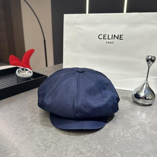 designer,replica,clothing,fake,1:1,lv,luxury,high quality Prada Octagonal Beret Pumpkin Hat, One Size, Non-Adjustable (C2696I)