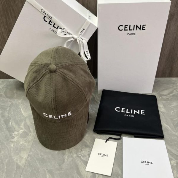 designer,replica,clothing,fake,1:1,lv,luxury,high quality CELINE Original Custom Cotton Velvet Baseball Cap with Logo Applique (YH4RFO) – Same Style as Official Website