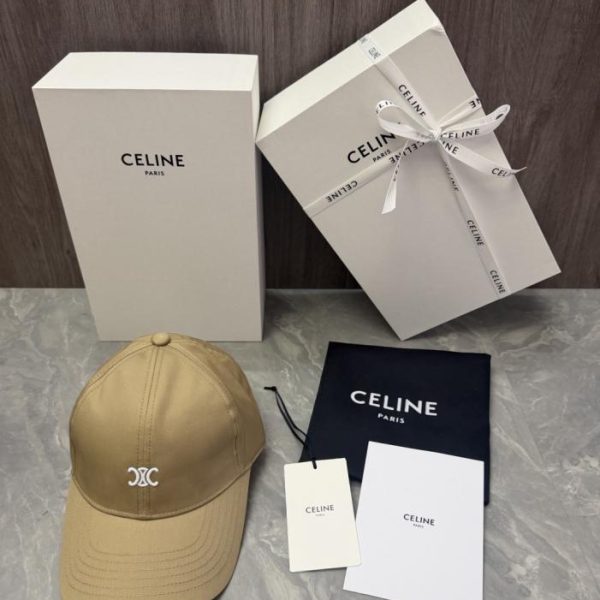designer,replica,clothing,fake,1:1,lv,luxury,high quality CELINE Original Custom Hat with Embroidered Triomphe Double C Logo (53T93H)