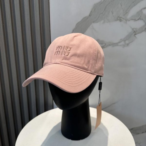 designer,replica,clothing,fake,1:1,lv,luxury,high quality MiuMiu Original New Style Pure Cotton Washed Fabric Baseball Cap (SFYDIL)
