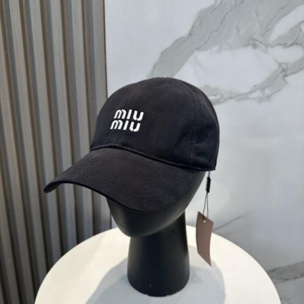 designer,replica,clothing,fake,1:1,lv,luxury,high quality MiuMiu Original New Style Pure Cotton Washed Fabric Baseball Cap (K14B14)