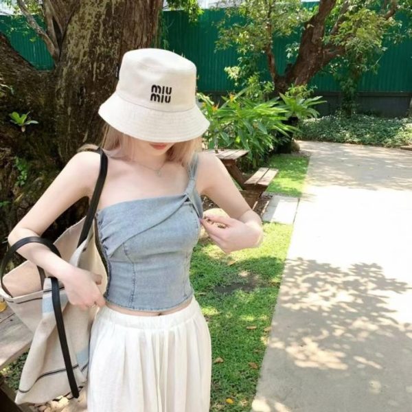 designer,replica,clothing,fake,1:1,lv,luxury,high quality MiuMiu Reversible Fisherman’s Hat, Unisex (FJBKYF)