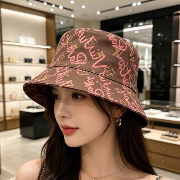 designer,replica,clothing,fake,1:1,lv,luxury,high quality LV graffiti monogram bucket hat, retro classic with all-over monogram print (XYTFN7)