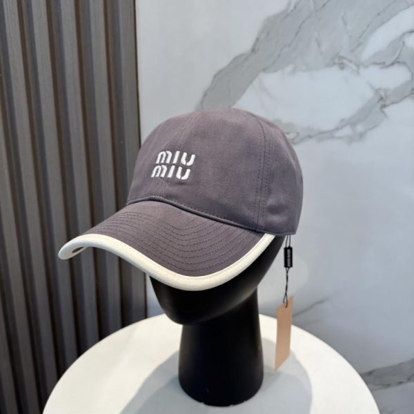 designer,replica,clothing,fake,1:1,lv,luxury,high quality MiuMiu New Order Item Embroidered Baseball Cap (HE9MQY)