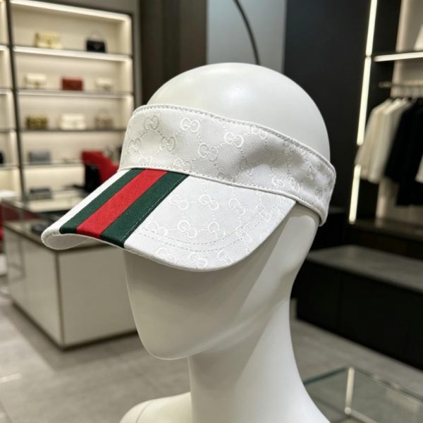 designer,replica,clothing,fake,1:1,lv,luxury,high quality GUCCI classic red and green webbing visor (CB5U2X)