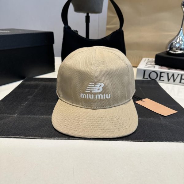 designer,replica,clothing,fake,1:1,lv,luxury,high quality MiuMiu Original New Baseball Cap (JEEK1C)