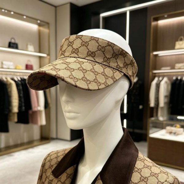 designer,replica,clothing,fake,1:1,lv,luxury,high quality Gucci classic monogram visor sun hat (ZD9IME)