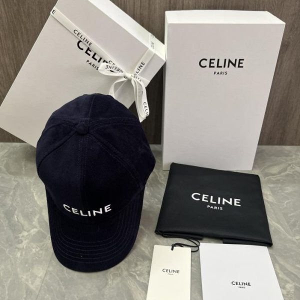 designer,replica,clothing,fake,1:1,lv,luxury,high quality CELINE Original Custom Cotton Velvet Baseball Cap with Logo Applique (7YOTVF) – Same Style as Official Website