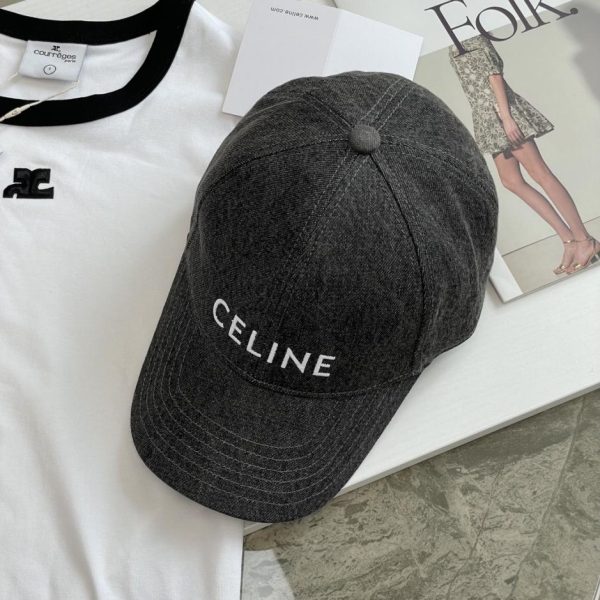 designer,replica,clothing,fake,1:1,lv,luxury,high quality CELINE Arc de Triomphe logo baseball cap (OY5JWN)