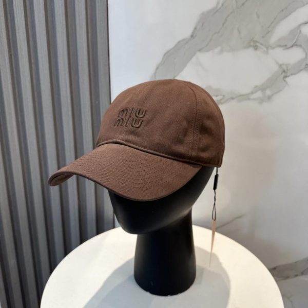 designer,replica,clothing,fake,1:1,lv,luxury,high quality MiuMiu Original New Style Pure Cotton Washed Fabric Baseball Cap (YKQWJJ)