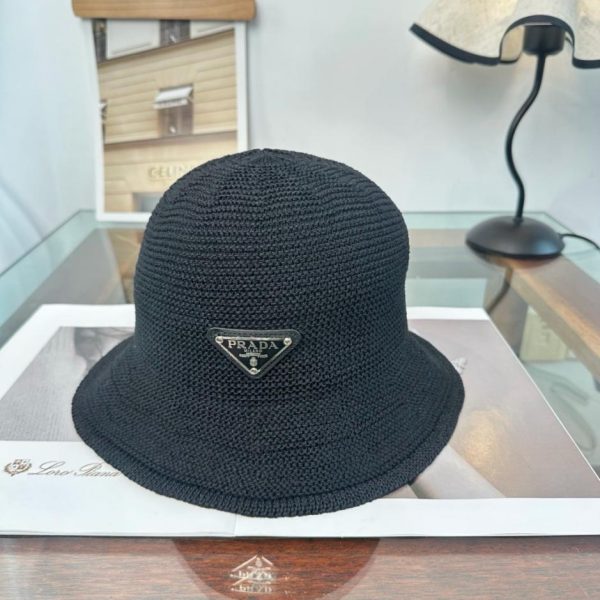designer,replica,clothing,fake,1:1,lv,luxury,high quality Prada paper fisherman’s hat (LAOLFF)