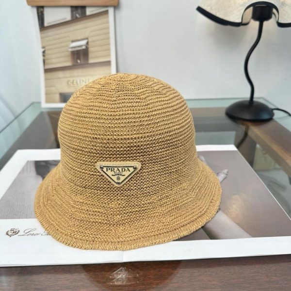 designer,replica,clothing,fake,1:1,lv,luxury,high quality Prada washi paper fisherman’s hat (OSX1KA)