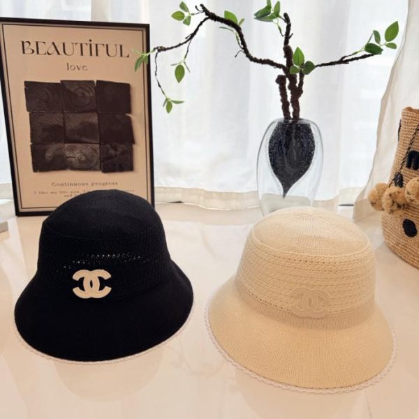 designer,replica,clothing,fake,1:1,lv,luxury,high quality Chanel lace-trimmed fisherman’s hat (WOXTWH)