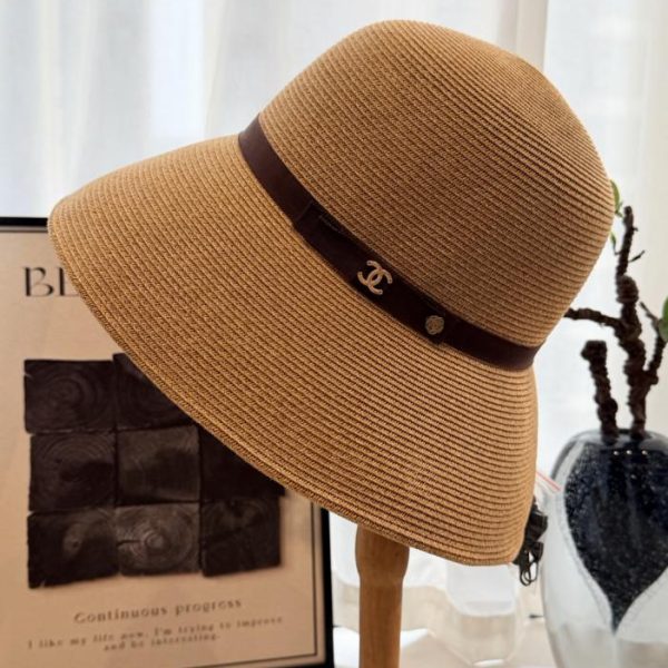 designer,replica,clothing,fake,1:1,lv,luxury,high quality Chanel straw fisherman’s hat, made of raffia (QGULWZ).