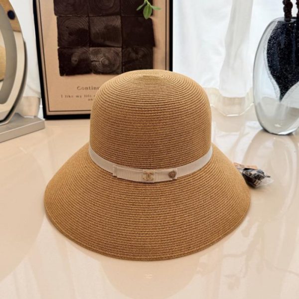 designer,replica,clothing,fake,1:1,lv,luxury,high quality Chanel straw fisherman’s hat, made of raffia (RVMOQD).
