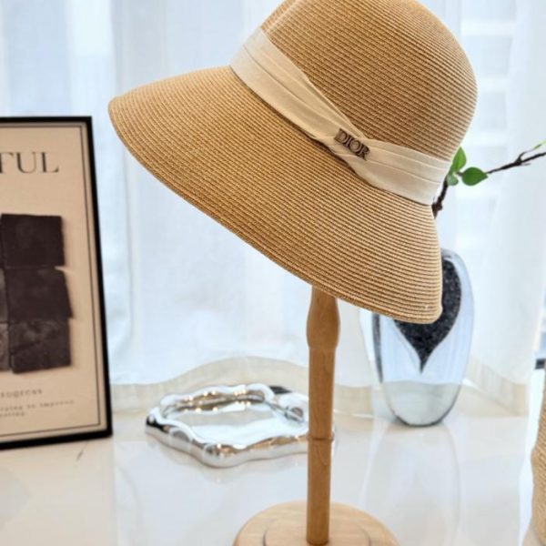 designer,replica,clothing,fake,1:1,lv,luxury,high quality Dior straw fisherman’s hat, made of raffia (976YCK).