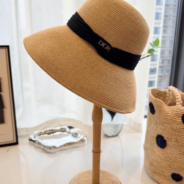 designer,replica,clothing,fake,1:1,lv,luxury,high quality Dior straw fisherman’s hat, made of raffia (ASK9FT).