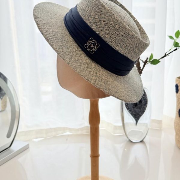 designer,replica,clothing,fake,1:1,lv,luxury,high quality Loewe flat-brimmed hat (2G6M5B)
