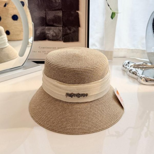 designer,replica,clothing,fake,1:1,lv,luxury,high quality Saint Laurent straw fisherman’s hat (73LTW6)