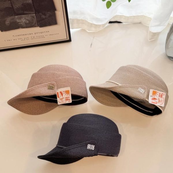 designer,replica,clothing,fake,1:1,lv,luxury,high quality Miu Miu Straw Riding Hat (HGO242)