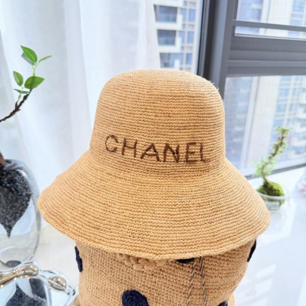 designer,replica,clothing,fake,1:1,lv,luxury,high quality Chanel Hand-woven Straw Fisherman’s Hat, Natural Raffia Hand-crocheted (NIK4X8)
