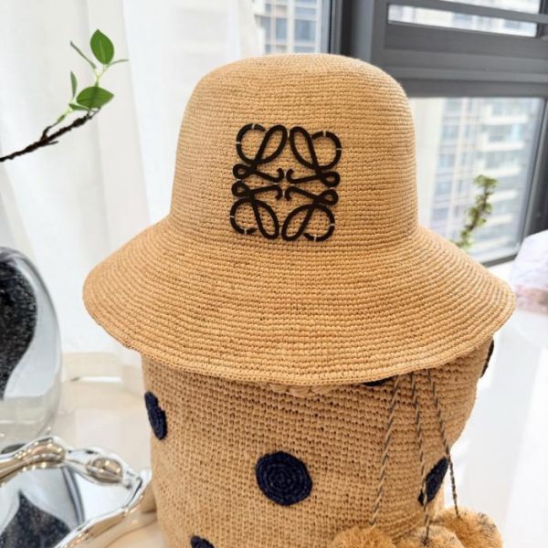 designer,replica,clothing,fake,1:1,lv,luxury,high quality Loewe Premium Raffia Fisherman’s Hat, Hand-woven Raffia (O7UF2F)