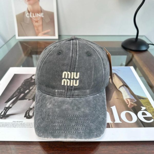 designer,replica,clothing,fake,1:1,lv,luxury,high quality MiuMiu new baseball cap (1VAUZW)