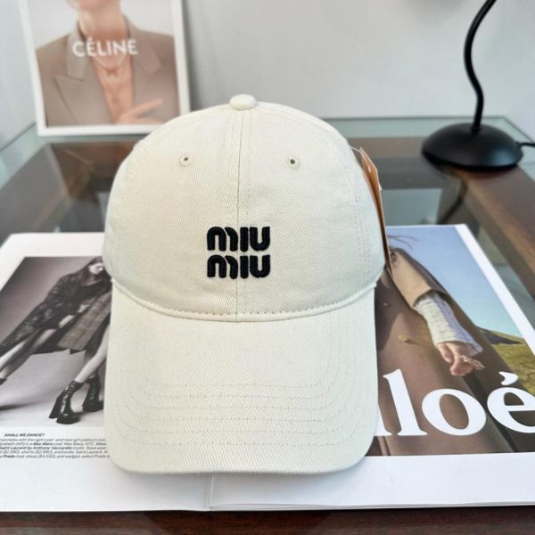 designer,replica,clothing,fake,1:1,lv,luxury,high quality Miu Miu’s new baseball cap (FBMKUA)
