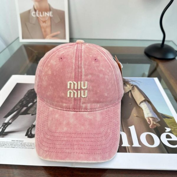designer,replica,clothing,fake,1:1,lv,luxury,high quality MiuMiu’s new baseball cap (FRLC25)