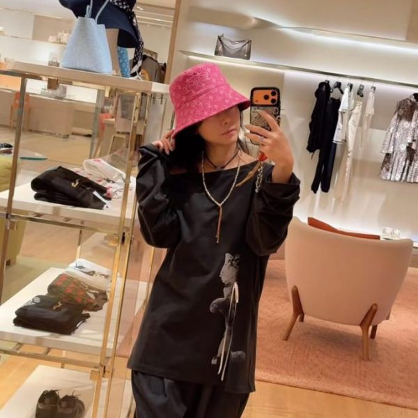 designer,replica,clothing,fake,1:1,lv,luxury,high quality Louis Vuitton monogram denim bucket hat/baseball cap (4YX9LL)