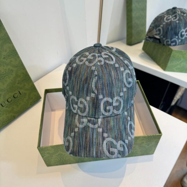 designer,replica,clothing,fake,1:1,lv,luxury,high quality Gucci baseball cap, new arrival on the GUCCI official website, featuring a denim jacquard finish (EX6U81)