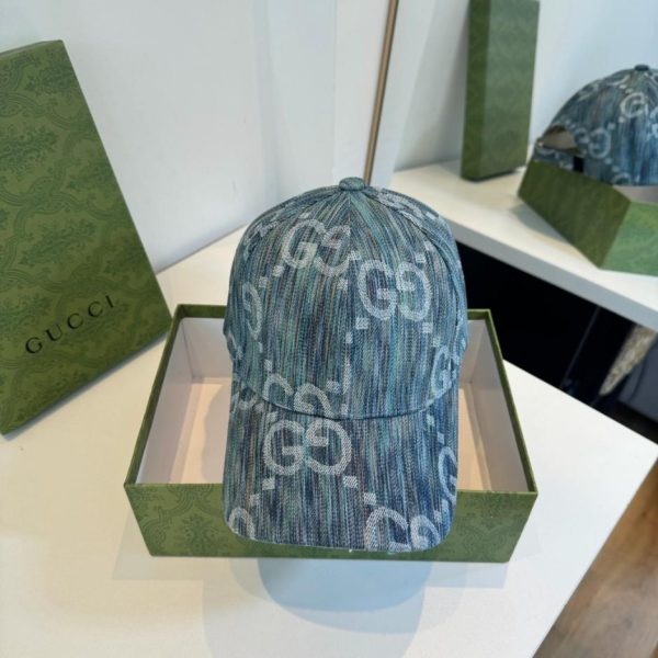 designer,replica,clothing,fake,1:1,lv,luxury,high quality Gucci baseball cap, new arrival on the GUCCI official website, featuring denim jacquard weave (NLLBCN).