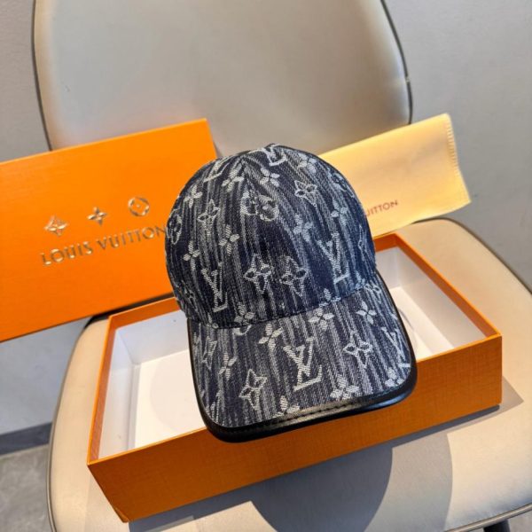 designer,replica,clothing,fake,1:1,lv,luxury,high quality New Louis Vuitton baseball cap, original design, LV denim jacquard (Y0LUY7)