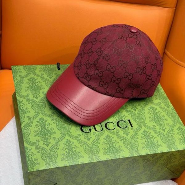 designer,replica,clothing,fake,1:1,lv,luxury,high quality Gucci’s new monogrammed leather baseball cap (GR3LS8)