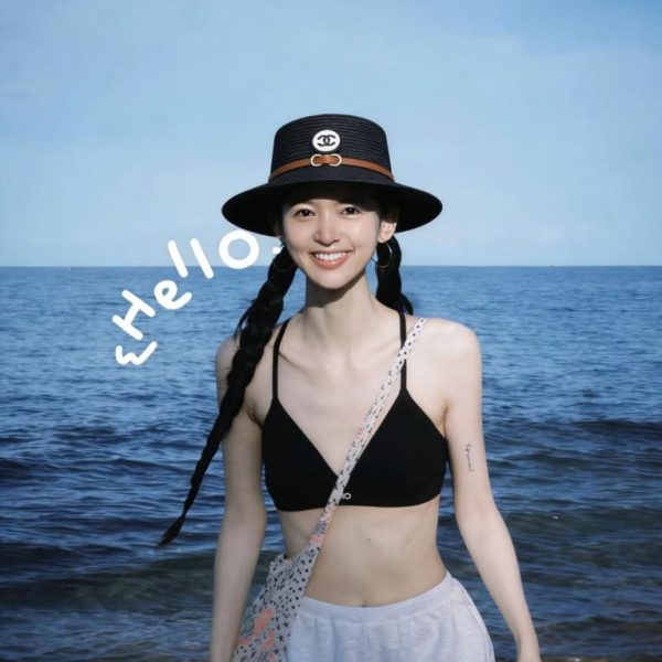 designer,replica,clothing,fake,1:1,lv,luxury,high quality CHANEL Knitted Lace Straw Hat (GE38HN)
