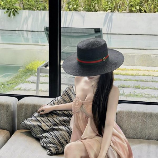 designer,replica,clothing,fake,1:1,lv,luxury,high quality Gucci’s new top hat, sun hat (8FL7V2)