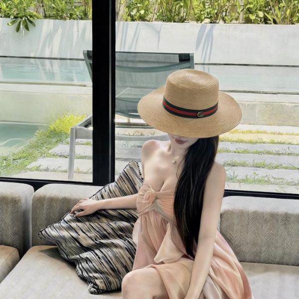 designer,replica,clothing,fake,1:1,lv,luxury,high quality Gucci’s new top hat, sun hat (AFKT58)