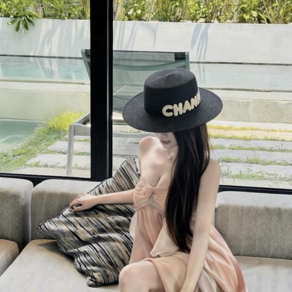 designer,replica,clothing,fake,1:1,lv,luxury,high quality CHANEL’s new elegant straw hat (95 LERM)
