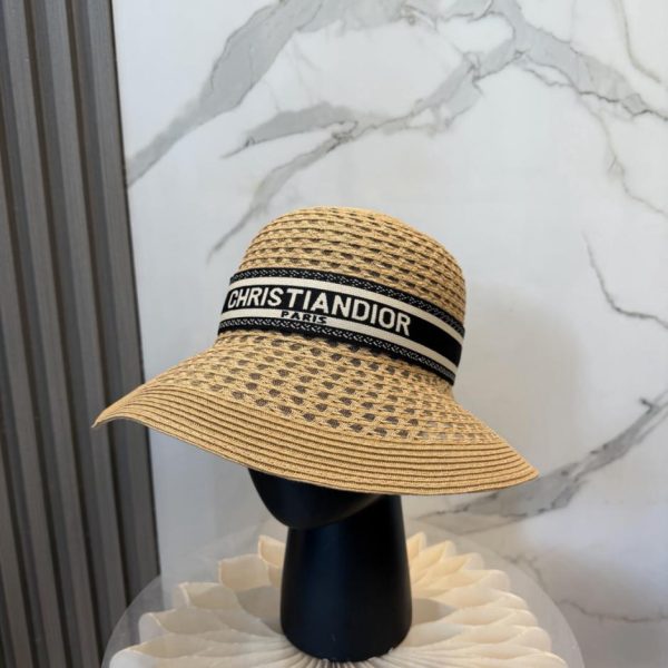 designer,replica,clothing,fake,1:1,lv,luxury,high quality Dior straw hat, openwork top hat (9R0CBF)