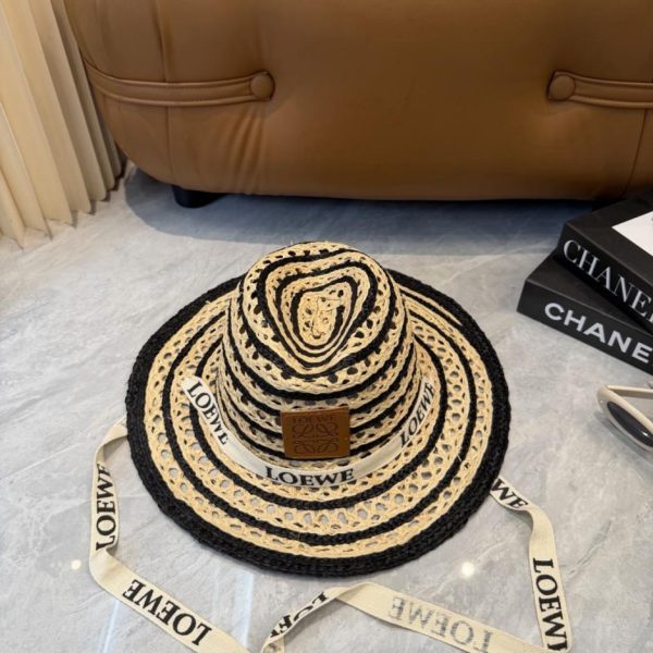designer,replica,clothing,fake,1:1,lv,luxury,high quality Loewe Spring/Summer Wide-brimmed Casual Straw Hat (DWQY77)